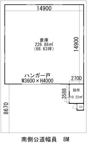 あし原町１７５倉庫の間取り