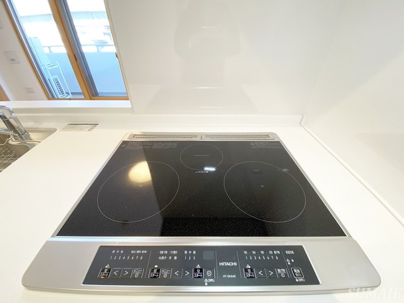 ドゥーエ東十条のキッチン|IH3口コンロです☆