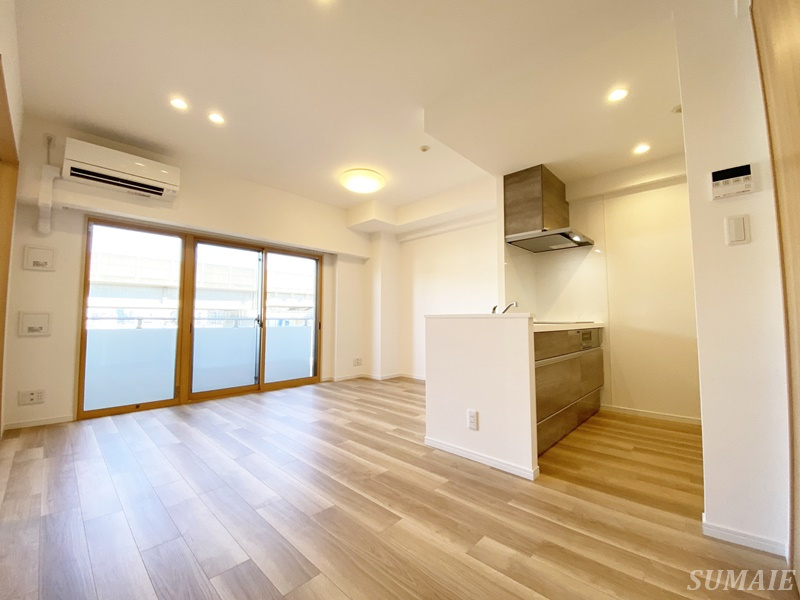 ドゥーエ東十条の居間・リビング|12.3帖のリビングです☆