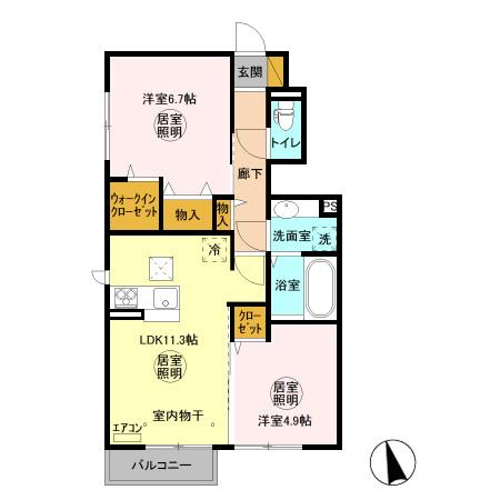 ロマージュ神栖の間取り