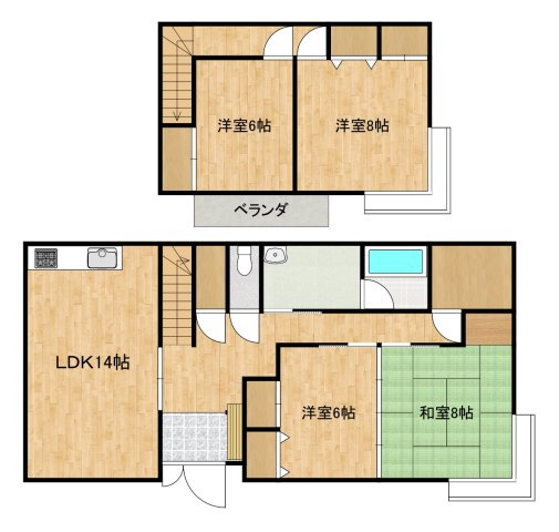 おいらせ町向山南の間取り
