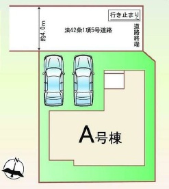 安城市古井町揚リ登　新築分譲住宅　全1棟　1号棟の区画図