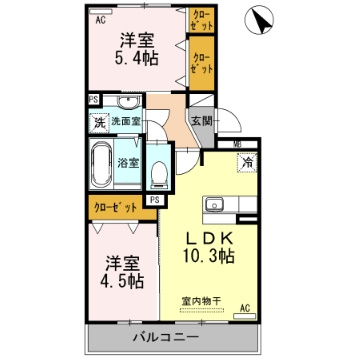 サニーヒルズの間取り