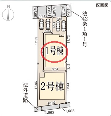 【区画図】 | リーブルガーデン奈良東紀寺３丁目３期 | 区画図