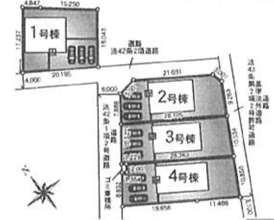 【区画図】 | CRADLE GARDEN 加須市馬内第3　新築戸建　全4棟　4号棟