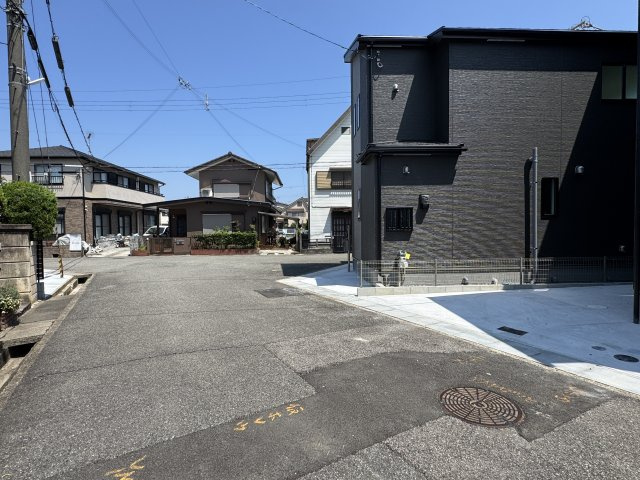 神戸市西区南別府4丁目新築戸建B号地の前面道路含む現地写真