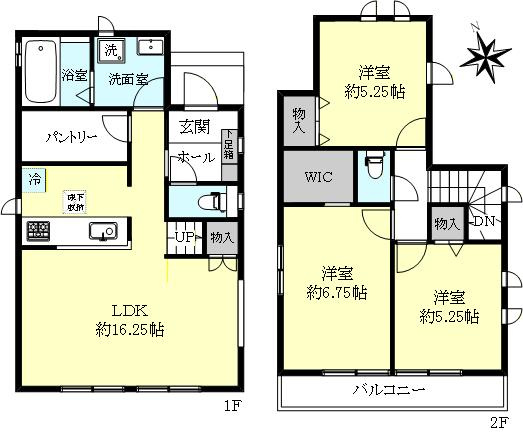 神戸市西区南別府4丁目新築戸建B号地の間取り