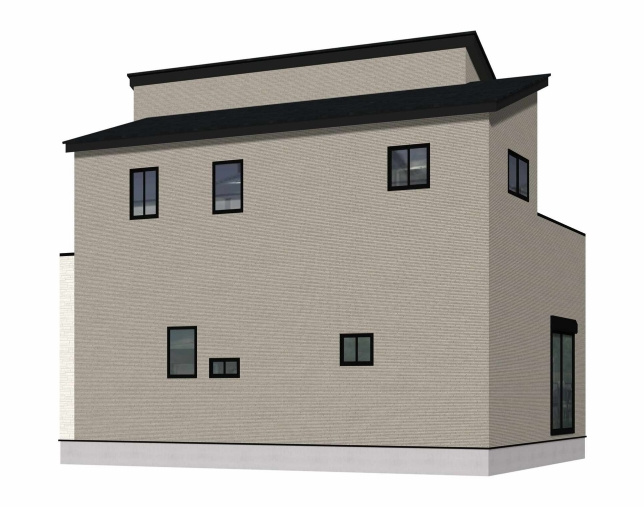 北九州市八幡西区若葉1丁目1期の外観パース