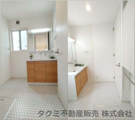 神戸市垂水区舞多聞西　中古一戸建の独立洗面台