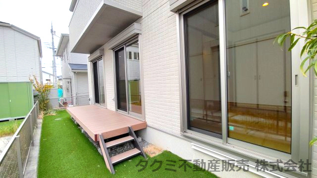 神戸市垂水区舞多聞西　中古一戸建の庭