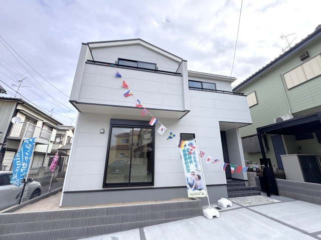 柏市南増尾４丁目新築戸建の外観|完成済み内覧可能です！！
