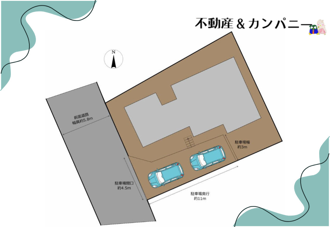 光洋台の中古戸建の区画図