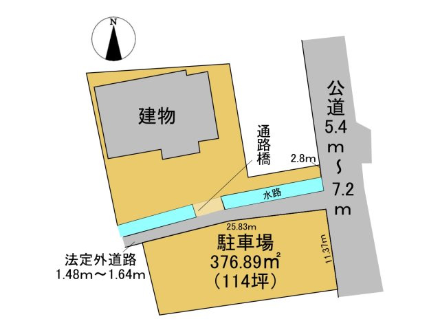 中古戸建　揖斐郡池田町本郷　平成6年築の区画図