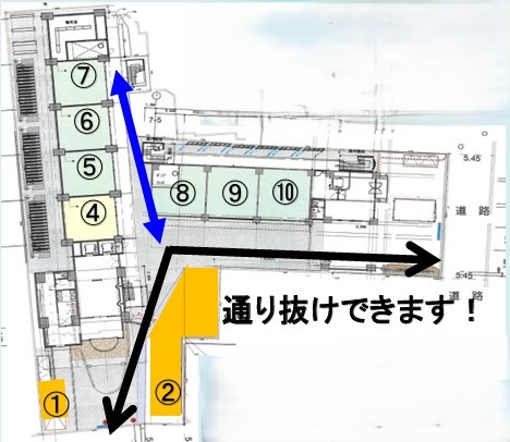 仮称　中崎裏路地（コレクション中崎１階）の間取り