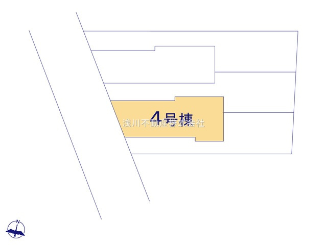 八王子市　北野町　新築一戸建て　６期の区画図|～全5棟の新しいコミュニティーが誕生～