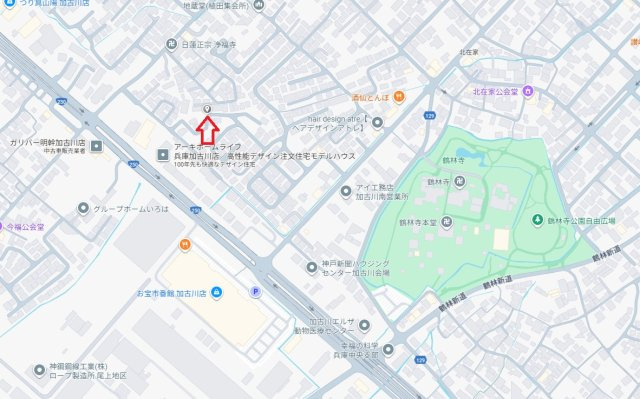 【地図】 | 加古川市加古川町北在家　土地