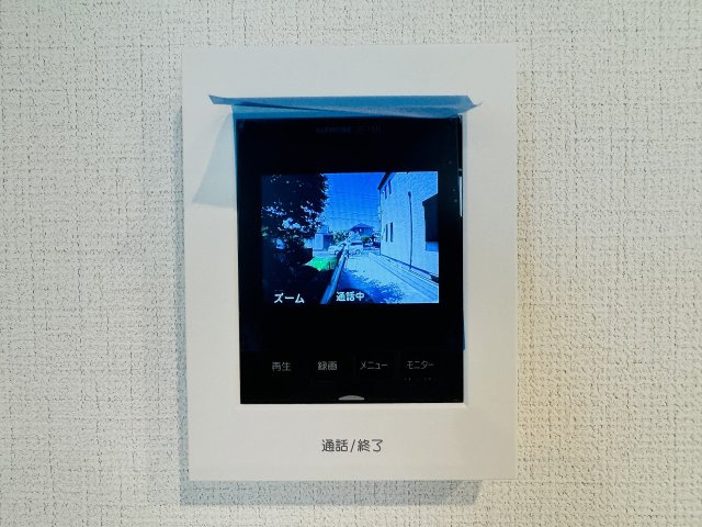 八王子市　北野町　新築一戸建て　６期のセキュリティ|～TVモニター付インターホン　訪問者の確認に便利です～
