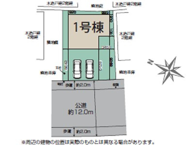 【新築】坂戸市鶴舞２丁目５期 全１棟の区画図|綺麗な整形地です☆