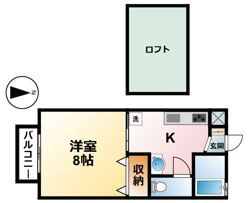 サンハイツ早野の間取り