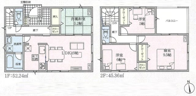 【仲介手数料無料/春日井市】春日井市坂下町第4　クレイドルガーデンの間取り