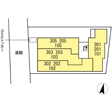 ルリアン大島の区画図