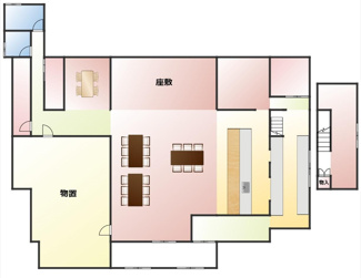 【間取り】 | 中山町大字長崎　貸店舗