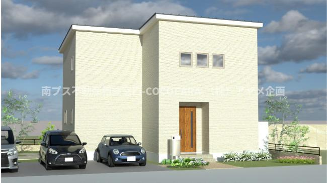 南アルプス市寺部の新築一戸建の外観パース