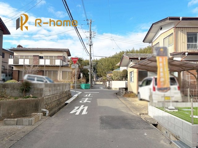 ひたちなか市津田　新築戸建て　A号棟の前面道路含む現地写真|堂々！建物完成♪実際のお部屋をご見学可能です♪
ご見学が一番の資料！お気軽にお問い合わせ下さい♪