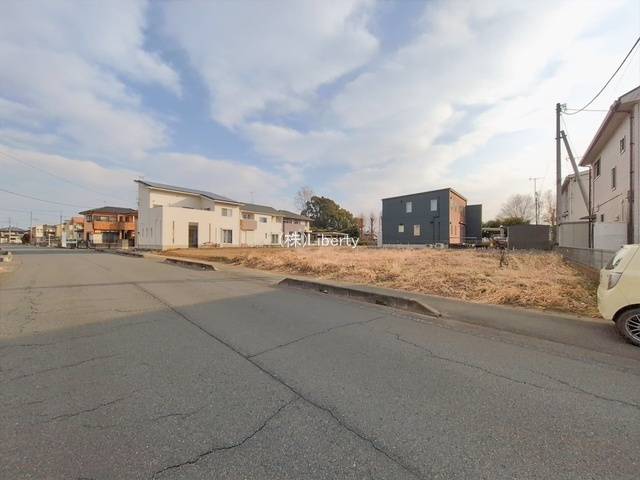 古河市駒羽根第8　新築戸建の前面道路含む現地写真