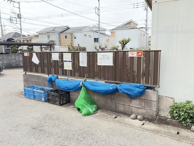 ペピーノのその他共用部分|ごみ置場。敷地内のほか2物件と共用です。