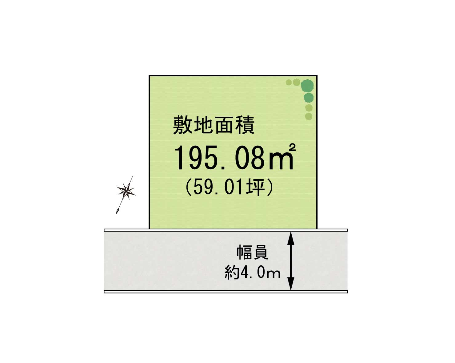 泉南市新家売土地の土地図|土地59.01坪　新家イトーピア住宅地内
