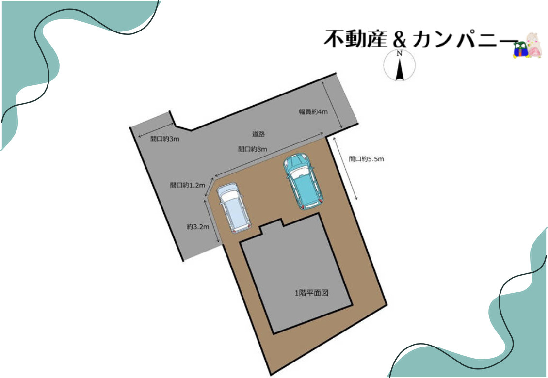 下伊台中古戸建の区画図