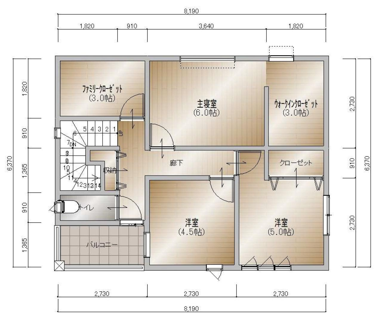 香南市野市町大谷　新築一戸建ての間取り|LDKや洗面室、土間収納までゆとりのある心地よい広さです☆
