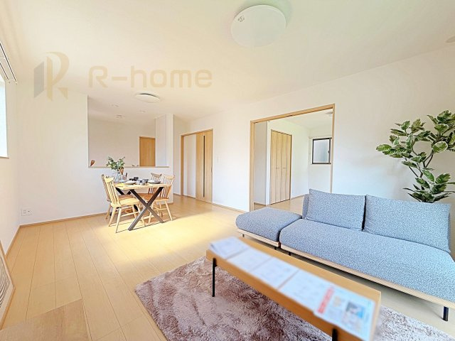 ひたちなか市足崎　新築戸建て　A号棟の外観|ご予約を頂ければ、『平日』はもちろん『早朝』や『夜間』もご見学可能です♪お気軽にお申し付けください♪