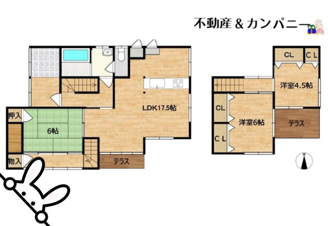 吉藤5丁目中古戸建の間取り