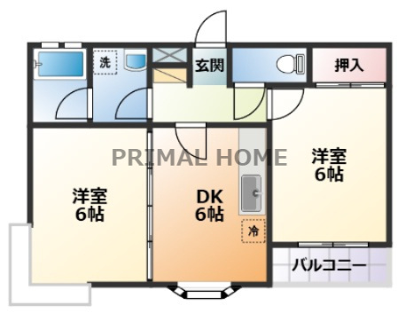 【間取り】 | ル・ヴァン・ヴェール鳥山