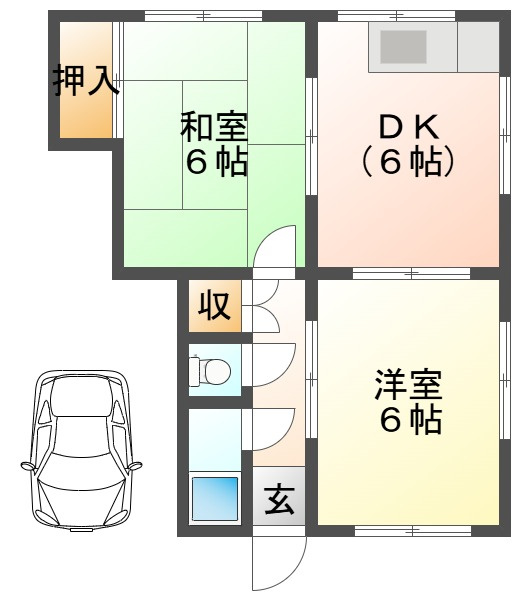 井上ハイツの間取り