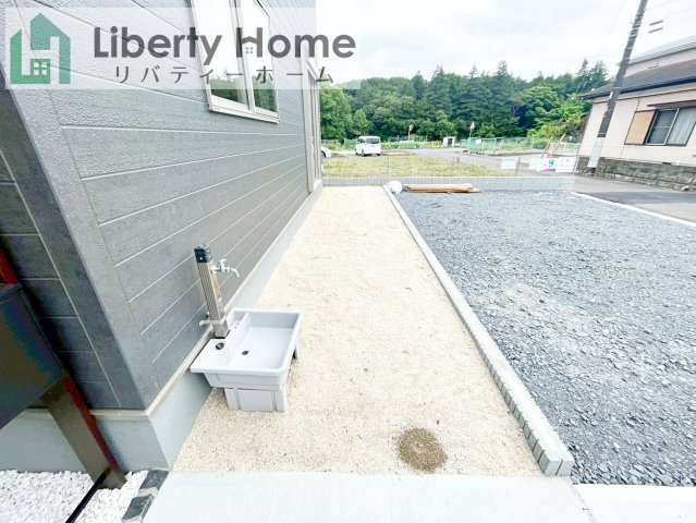 小美玉市納場第4　新築戸建の庭