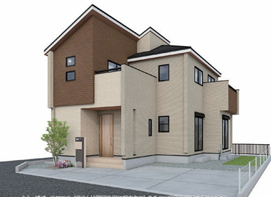 【仲介手数料無料】所沢市西狭山ケ丘１丁目　全１棟　新築住宅なら西武ハウジングの外観パース