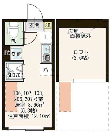 Azur井荻の間取り
