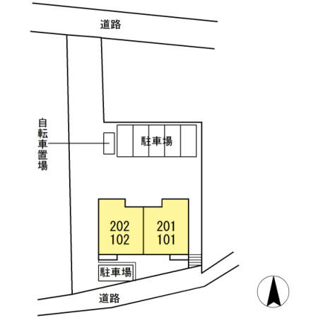 グレイスコートの区画図