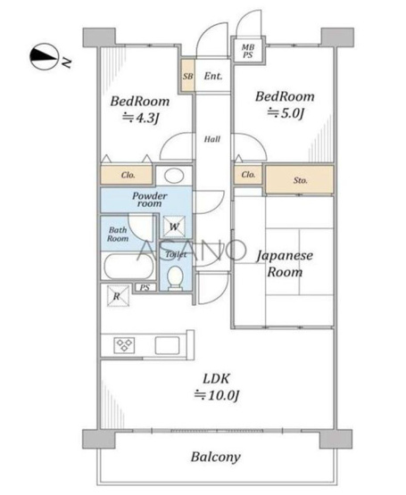 【間取り】 | ライオンズマンション本厚木 | 3LDKは、リビングダイニングキッチンと3つの居室がある間取り。ファミリー層に非常に人気の高い間取りで、広々としたリビングで家族団らんを楽しみ、個室でプライベートな時間も確保できるのが大きな魅力です。