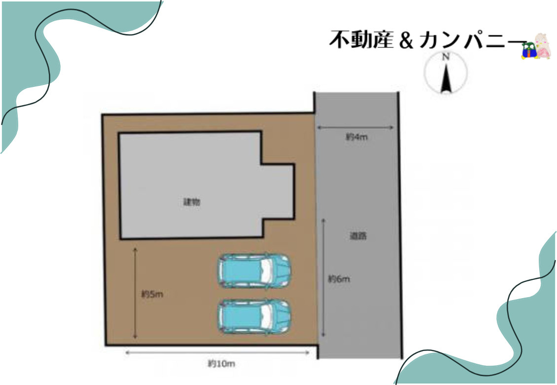 西垣生町中古戸建の区画図
