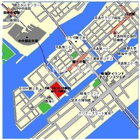 【地図】THETOKYOTOWERSMIDTOWERS 
