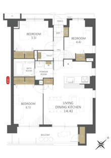 【間取り】アメニクス川口 