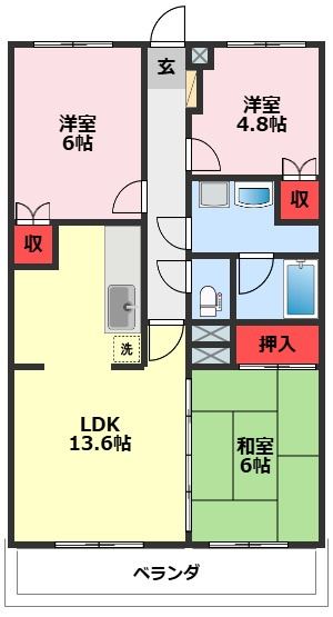 エトアールS の間取り