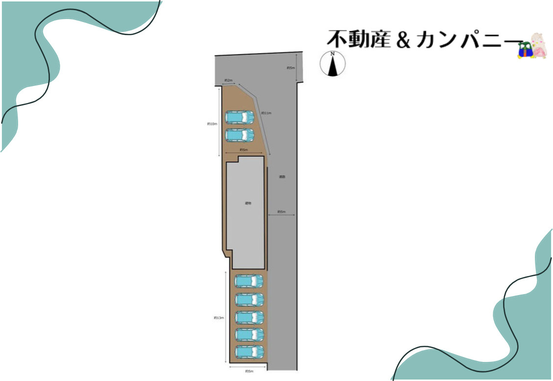 鷹子町中古戸建の区画図