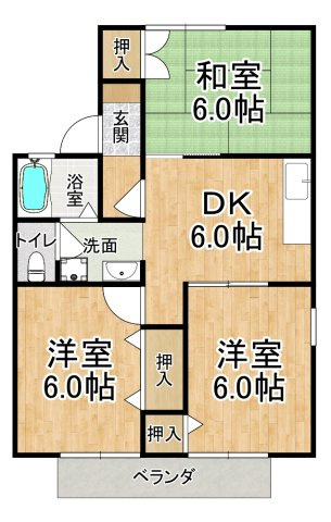 谷口ハイツの間取り