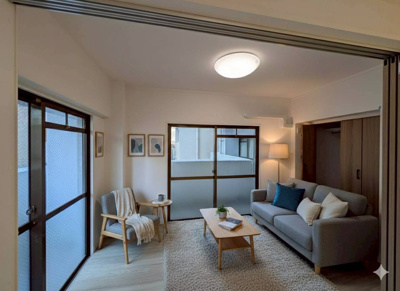 【洋室】 | シティマンション薬院 | ※家具はイメージです。