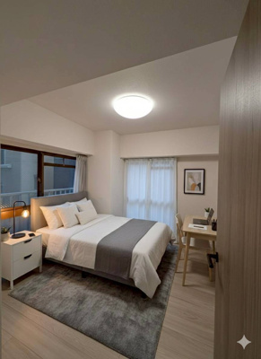 【洋室】 | シティマンション薬院 | ※家具はイメージです。